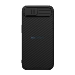 NILLKIN CAMSHIELD PRO silicon telefon protector (rezistent la șocuri, protecția camerei, cu dungi) Negru Apple iPhone 16e