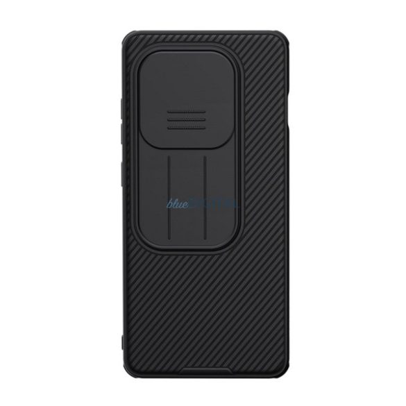 NILLKIN CAMSHIELD PRO silicon telefon protector (rezistent la șocuri, protector de cameră, cu dungi) NEGRU OnePlus 13R 5G