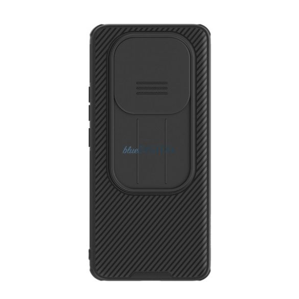 NILLKIN CAMSHIELD PRO silicon telefon protector (rezistent la șocuri, camera de protecție, cu dungi) Negru Xiaomi Redmi Notă 14 Pro Plus 5G