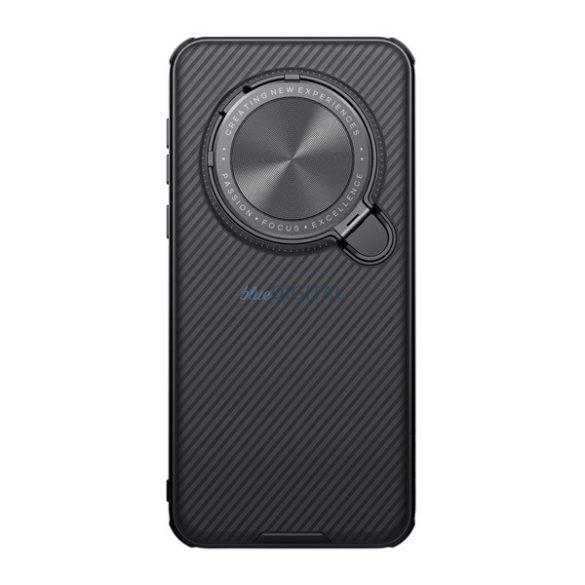NILLKIN CAMSHIELD PROP MAGNETIC silicon telefon protector (rezistent la șocuri, aparat de fotografiat protector, protector spate, dungi) Negru Honor Magic7 Pro