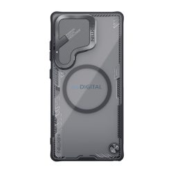   HUSĂ! - NILLKIN ICEBLADE PROP silicon protector de telefon (rezistent la șocuri, protector de cameră, MagSafe) Negru Samsung Galaxy S25 Ultra (SM-S938)