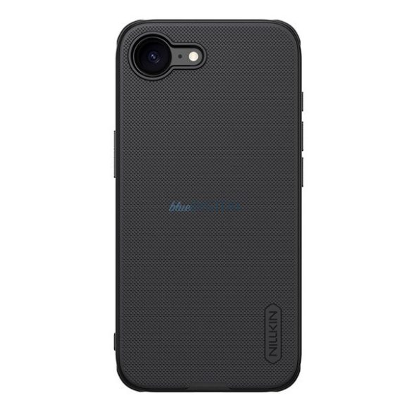 NILLKIN SUPER FROSTED PRO plastic protector de telefon (rezistent la impact, cauciucat, suprafață aspră) Negru Apple iPhone 16e