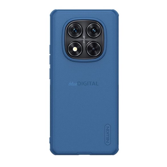 NILLKIN SUPER FROSTED PRO plastic protector de telefon (rezistent la impact, cauciucat, suprafață aspră) CUTTING BLUE Xiaomi Redmi Notă 14 Pro 4G