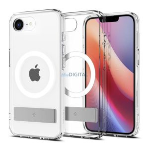 SPIGEN ULTRA HYBRID S plastic protector de telefon (rezistent la șocuri, bubble cadru, suport, MagSafe) pentru Apple iPhone 16e