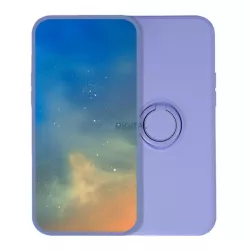   HUSĂ! - Silicon protector de telefon (inel titular, microfibră pluș interior, magnetic, protector de cameră) Violet Xiaomi Redmi Notă 14 Pro 4G