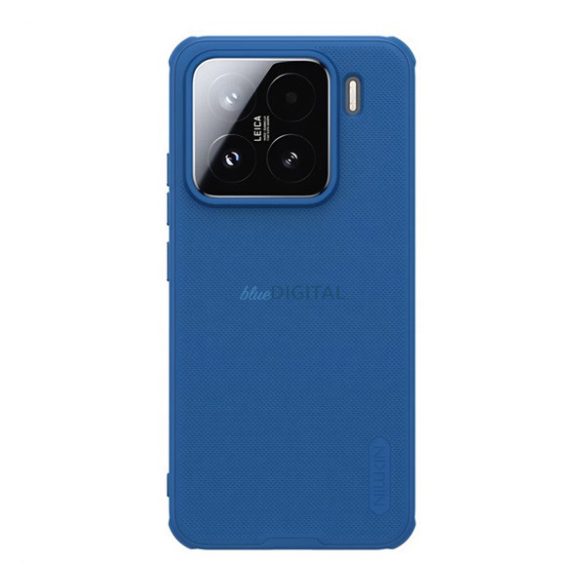NILLKIN SUPER FROSTED PRO plastic protector de telefon (rezistent la impact, cauciucat, suprafață aspră) CUTTING BLUE Xiaomi 15