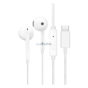 ONEPLUS Căști stereo (Type-C, microfon, buton de înregistrare) ALB