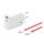 Încărcător de rețea ONEPLUS SUPERVOOC USB + priză Type-C (120W, încărcător rapid PD + cablu Type-C) ALB