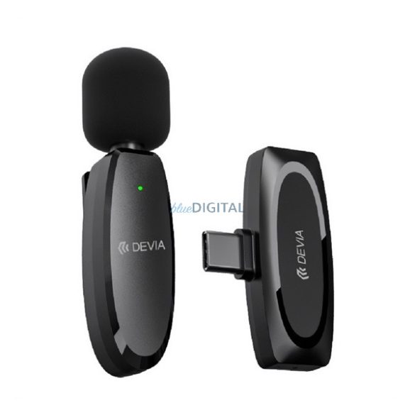 DEVIA KINTONE microfon bluetooth (Tip-C, LAVALIER clip-on) NEGRU