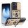 Protector de telefon din silicon Defender (rezistent la șocuri, inel de reținere, protector de cameră) Auriu Honor X8c