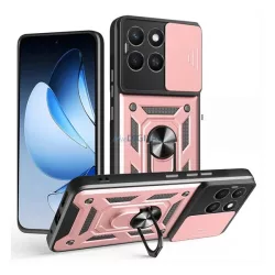  HUSĂ! - Protector de telefon din silicon Defender (rezistent la șocuri, inel de reținere, protector de cameră) GOLDEN RO RO ROOZ Honor X8c