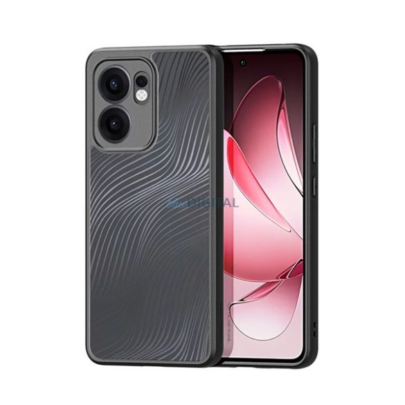 DUX DUCIS AIMO silicon telefon protector (rezistent la șocuri, protector de cameră, mat, val) Negru Oppo Reno 13 F 5G