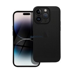   HUSĂ! - Protector de plastic pentru telefon (respirabil, cu găuri, protecție pentru cameră) Negru Xiaomi Redmi Note 14 4G