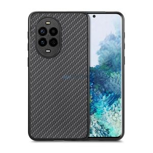 HUSĂ! - Silicon protector de telefon (model de carbon) Negru Huawei Nova 13 Pro