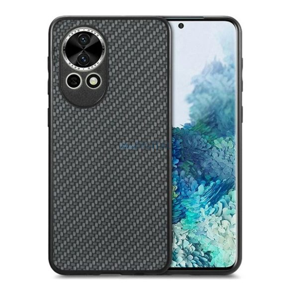 Silicon protector de telefon (model de carbon) Negru Huawei Nova 13