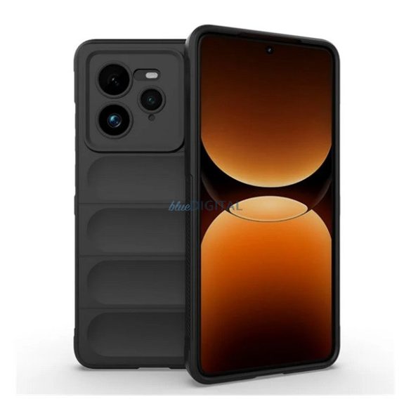 Silicon protector de telefon (rezistent la șocuri, protecție cameră, 3D) Negru Realme GT 7 Pro 5G