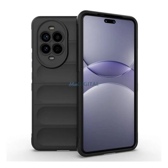 Silicon protector de telefon (rezistent la șocuri, protecție cameră, 3D) Negru Huawei Nova 13 Pro