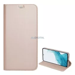   HUSĂ! - Carcasă Standing, efect piele (FLIP, deschidere laterală, desktop) GOLDEN 2 Samsung Galaxy A36 5G (SM-A366)