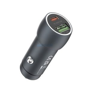 DEVIA EXTREME încărcător auto USB+Type-C (48W, încărcător rapid PD 3.0) VERDE