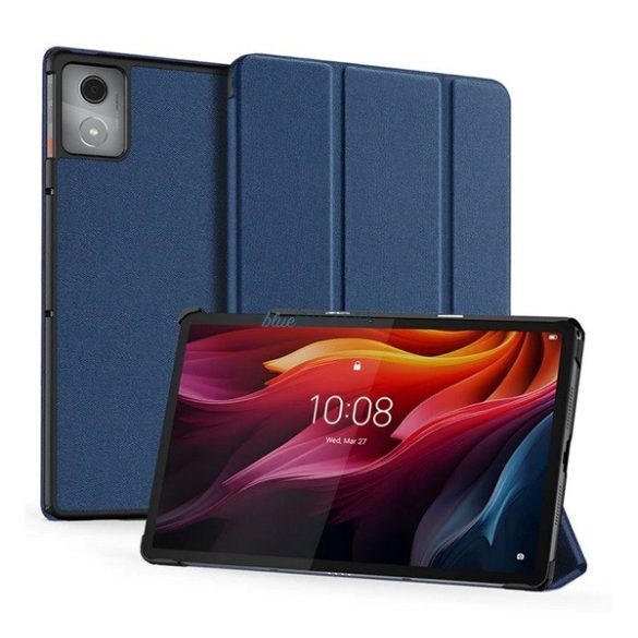 DUX DUCIS DOMO husă verticală, efect piele (active FLIP, deschidere laterală, TRIFOLD, suport pentru birou, model textil) FASTENING Lenovo Tab K11 Plus (TB352)