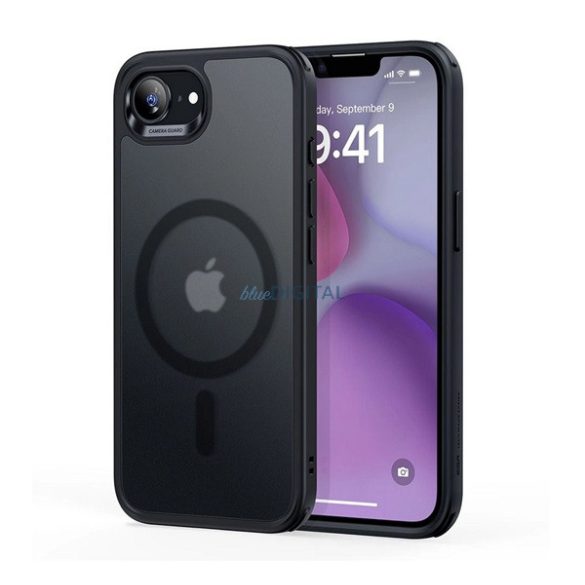 ESR CLASSIC HYBRID silicon protector de telefon (rezistent la șocuri, bubble heel, MagSafe) Negru Apple iPhone 16e