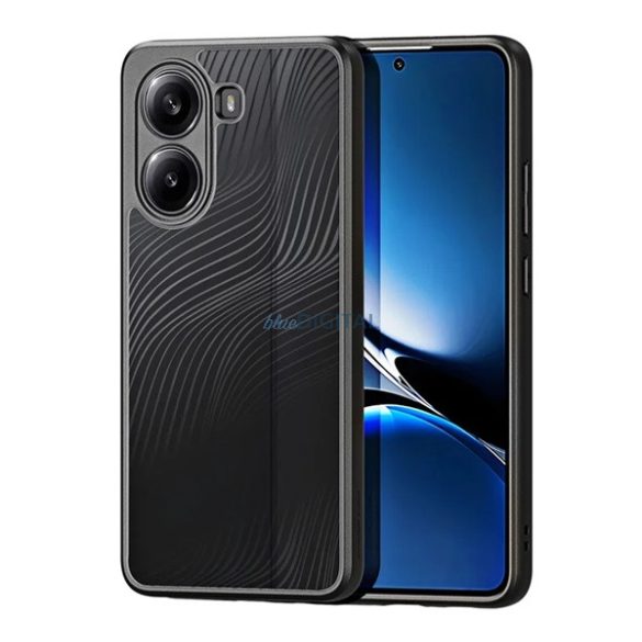 DUX DUCIS AIMO silicon protector de telefon (rezistent la șocuri, protector de cameră, mat, val) Negru Xiaomi Poco X7 Pro