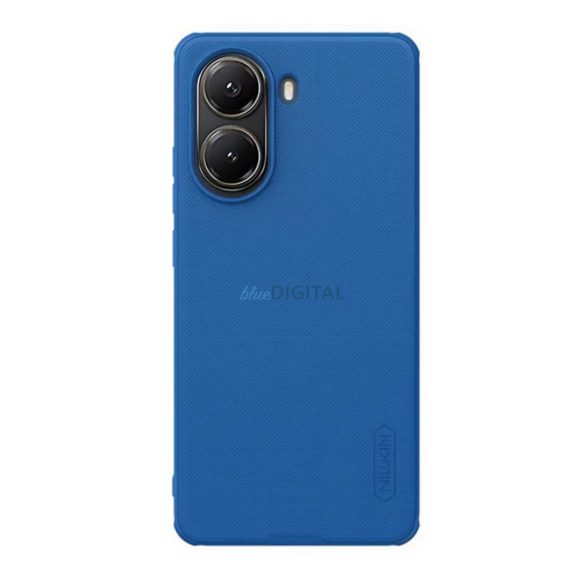 NILLKIN SUPER FROSTED PRO plastic protector de telefon (rezistent la impact, cauciucat, suprafață aspră) CUTTING BLUE Xiaomi Poco X7 Pro