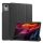 Husă permanentă, efect piele (FLIP activ, deschidere laterală, TRIFOLD, desktop) BLACK Lenovo Tab K11 Plus (TB352)