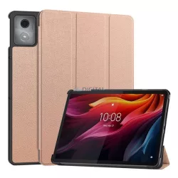   Husă permanentă, efect piele (FLIP activ, deschidere laterală, TRIFOLD, desktop) GOLDEN RUSAL Lenovo Tab K11 Plus (TB352)