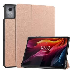 Husă permanentă, efect piele (FLIP activ, deschidere laterală, TRIFOLD, desktop) GOLDEN RUSAL Lenovo Tab K11 Plus (TB352)