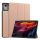 Husă permanentă, efect piele (FLIP activ, deschidere laterală, TRIFOLD, desktop) GOLDEN RUSAL Lenovo Tab K11 Plus (TB352)