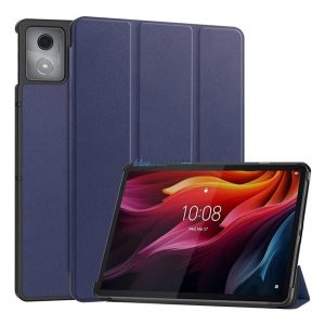 Carcasă Standing, efect piele (FLIP activ, deschidere laterală, TRIFOLD, suport pentru birou) BUTTON Lenovo Tab K11 Plus (TB352)