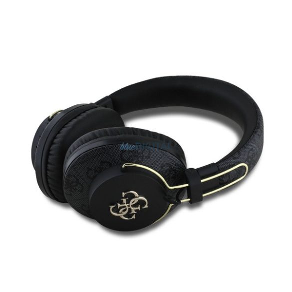 GUESS PU 4G METAL LOGO căști bluetooth STAR (v5.3, microfon, anulare zgomot) NEGRU
