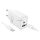 HOCO N63 încărcător de rețea USB + priză Type-C (30W, încărcător rapid PD 3.0 + cablu Type-C) ALB