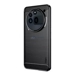   HUSĂ! - MOFI silicon protector de telefon (rezistent la impact, bubble heel, periat, model de carbon) Negru Nothing Phone (3a) Pro