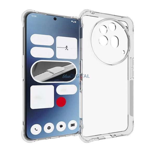 Silicon protector de telefon (rezistenta la impact, colț hover) TRANSFER Nimic Telefon (3a) Pro