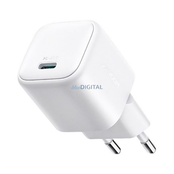 Încărcător de rețea JOYROOM cu priză Type-C (30W, GaN, încărcător rapid PD 3.0) ALB