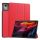 Husă permanentă cu efect de piele (FLIP activ, deschidere laterală, TRIFOLD, suport de birou) Roșu Lenovo Tab K11 Plus (TB352)