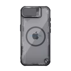   HUSĂ! - NILLKIN ICEBLADE PROP silicon protector de telefon (rezistent la șocuri, protector de cameră, MagSafe) Negru Apple iPhone 16e