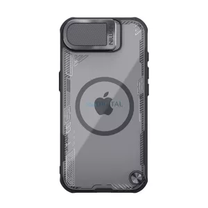HUSĂ! - NILLKIN ICEBLADE PROP silicon protector de telefon (rezistent la șocuri, protector de cameră, MagSafe) Negru Apple iPhone 16e