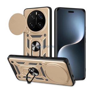 Protector de telefon din silicon Defender (rezistent la șocuri, inel de reținere, protector de cameră) Auriu Honor Magic7 Pro