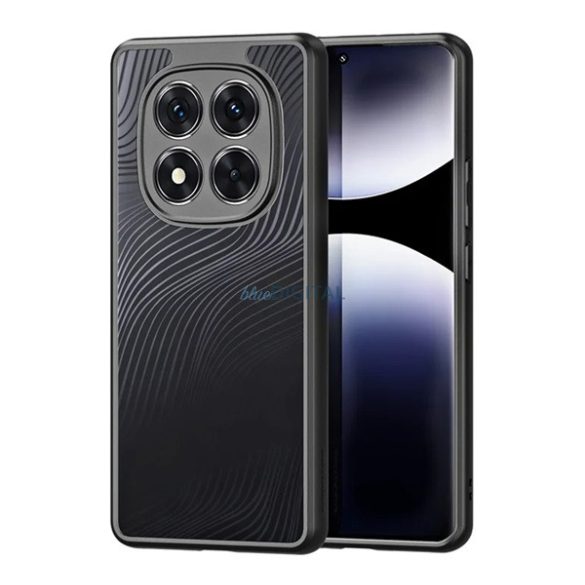 DUX DUCIS AIMO silicon telefon protector (rezistent la șocuri, protector de cameră, mat, val) Negru Xiaomi Redmi Notă 14 Pro 4G