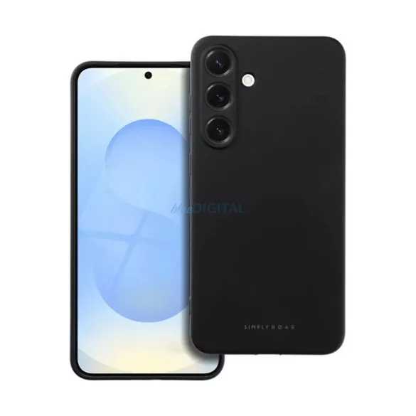 HUSĂ! - ROAR SPACE silicon protector de telefon (mat, premium) Negru Samsung Galaxy S25 Plus (SM-S936)