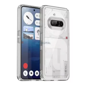 HUSĂ! - Silicon protector de telefon (rezistență la impact, spate transparent) TRANSFER Nimic Telefon (3a)
