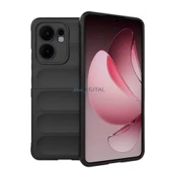   HUSĂ! - Silicon protector de telefon (rezistent la șocuri, protector de cameră, 3D) Negru Oppo Reno 13 F 5G