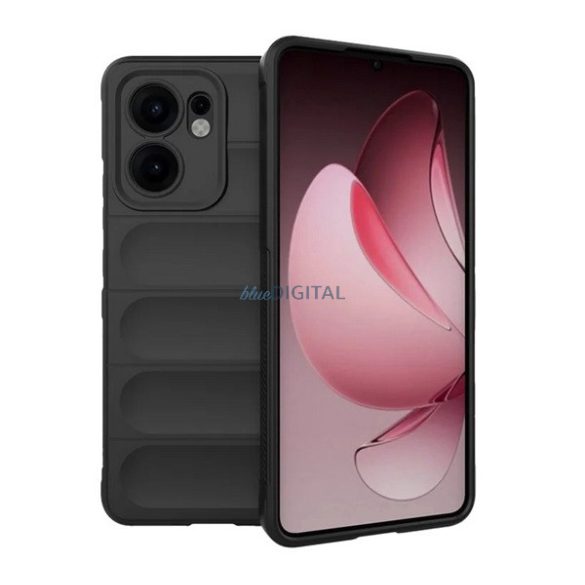 Silicon protector de telefon (rezistent la șocuri, protector de cameră, 3D) Negru Oppo Reno 13 F 5G