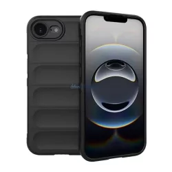  HUSĂ! - Silicon protector de telefon (rezistent la șocuri, protecția camerei, 3D) Negru Apple iPhone 16e