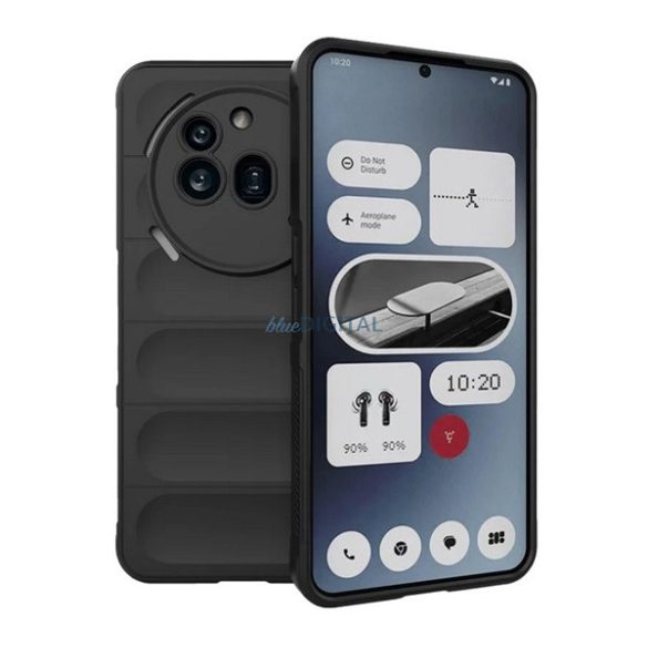 Silicon protector de telefon (rezistență la șocuri, protecția camerei, 3D) Negru Nothing Phone (3a) Pro