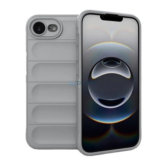 Silicon protector de telefon (rezistent la șocuri, protecția camerei, 3D) LIGHT GREY Apple iPhone 16e
