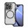 Silicon protector de telefon (rezistent la șocuri, călcâi bubble, aparat de fotografiat protector, model de carbon, MagSafe) Negru Apple iPhone 14 Pro